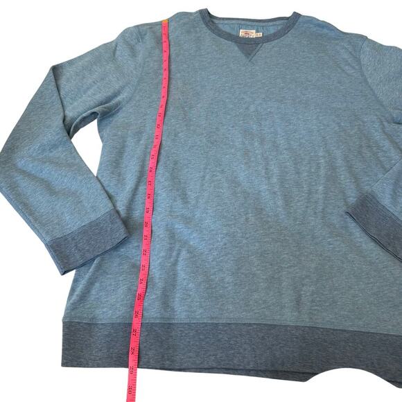 Faherty Men’s Blue Crewneck Sweatshirt Pullover Cotton Blend Preppy Casual XL - Picture 6 of 7